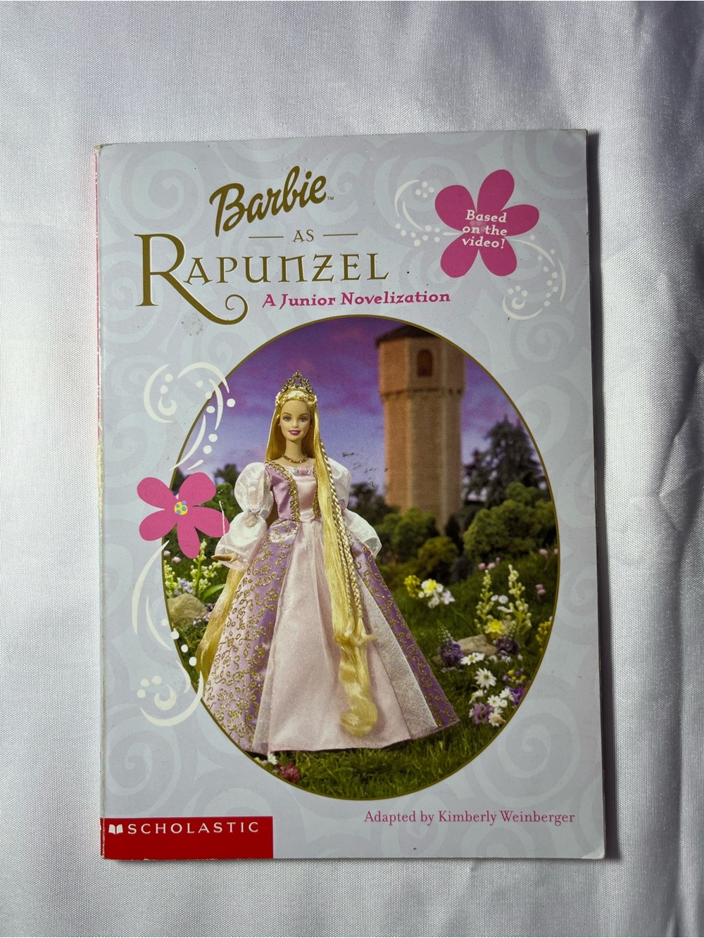 Vintage 2002 Barbie as Rapunzel Chapter Book PB 1st Edition Scholastic Princess